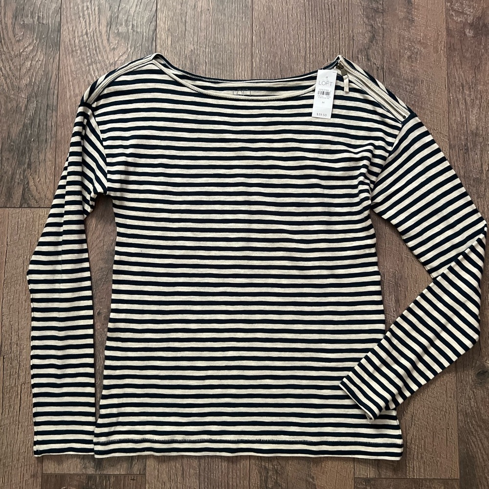 LOFT | NWT Long Sleeve Striped top
